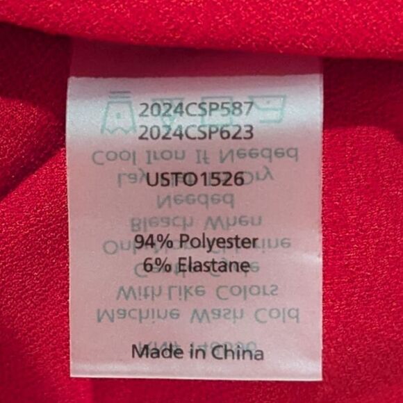 Universal Standard Women's M Crepe Jersey Gathered V-Neck Blouse Vermilion Red - Picture 10 of 12